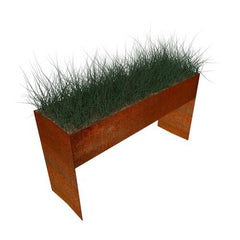 Rectangular Trough Corten Steel Planter