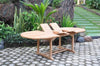 Heritage Teak Wood Outdoor Dining Set | 4 Seater | With Weatherproof Cushions