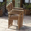 Heritage Teak Wood Outdoor Dining Set | 4 Seater | With Weatherproof Cushions