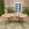 Heritage Teak Wood Outdoor Dining Set | 4 Seater | With Weatherproof Cushions