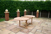 Heritage Teak Wood Outdoor Dining Set | 6 Seater | With Weatherproof Cushions