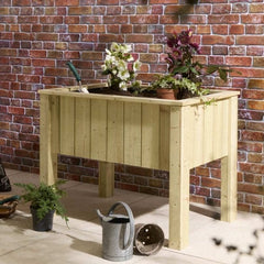 Signature Heritage Raised Deep Root Rectangular Planter