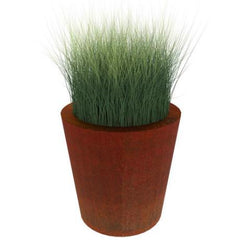 Tapered Cylinder Corten Steel Planter