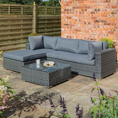 Garden Lover Luxury Lounger Set - Grey Weave
