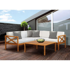 Kemberton Hardwood Corner Sofa Set