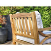 Greenhurst Sorrento Garden Armchair with Footstool & Cushions - Garden Chairs
