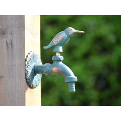 Kingfisher Ornamental Verdigris Garden Tap