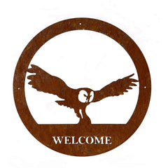Owl Welcome Wall Art