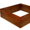Square Raised Bed Corten Steel Planter - Heritage Gardens UK Online Garden Centre