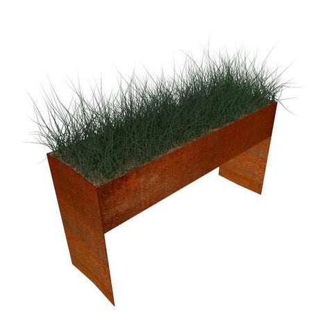 Rectangular Trough Corten Steel Planter - Heritage Gardens UK Online Garden Centre