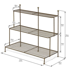 Lily Plant Stand - Antique Brown