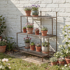 Lily Plant Stand - Antique Brown