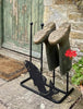 Poppy Forge 2 Pair Boot Rack - Fish in use with wellies