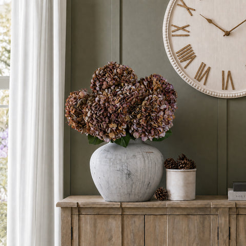 Autumn Coffee Hydrangea artificial stem