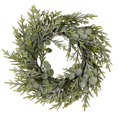 Garden Lover Frosted Pine And Eucalyptus Wreath