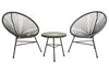 Miami Grey 3 Piece Rattan Patio Set - Heritage Gardens UK Online Garden Centre