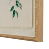 Chickadees on linen in beaded frame