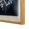 Meadow botanical on linen in beaded frame