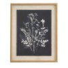 Grove botanical on linen in beaded frame