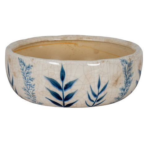 Small Blue Flora Bowl Pot