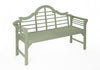 PU Coated Lutyens Bench - Sage Green