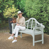 PU Coated Lutyens Bench - Light Grey