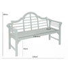 PU Coated Lutyens Bench - Light Grey
