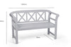 PU Painted Pearl White Bewdley Bench
