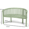 The Garden Lover Banana Bench - Sage Green