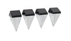 Pack of 4 Solar Diamond Wall Lights