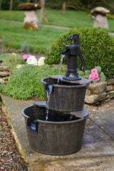 Solar Barrel Fountain