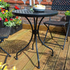 Heritage Lattice Design Bistro Set - Black