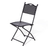 Heritage Lattice Design Bistro Set - Black