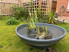 90 Litre Prestige Garden Fountain Water Bowl - Slate Grey