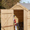 Rowlinson 4x4 Single Door Shiplap Apex Shed - Heritage Gardens UK Online Garden Centre