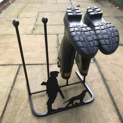 Poppy Forge 2 Pair Boot Rack - Man and Dog