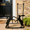 Poppy Forge 2 Pair Boot Rack - Boxing Hares