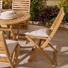 Ashdown Folding 6 Seat Oval Dining Set with Cushions - Heritage Gardens UK Online Garden Centre
