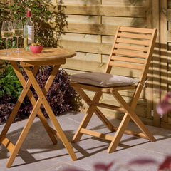 Ashdown Folding Bistro Set with Cushions
