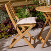 Ashdown Folding Bistro Set with Cushions - Heritage Gardens UK Online Garden Centre