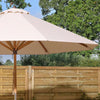 Ashdown Wooden Parasol - 2.5m - Heritage Gardens UK Online Garden Centre