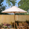 Ashdown Wooden Parasol - 2.5m - Heritage Gardens UK Online Garden Centre