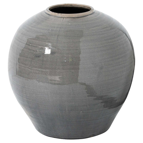 Como Grey Glazed Regola Vase - Heritage Gardens UK Online Garden Centre