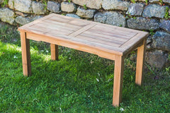 Solid Teak Rectangular 90cm Patio Table