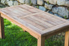 Rectangular Solid Teak 90cm Patio Table detail