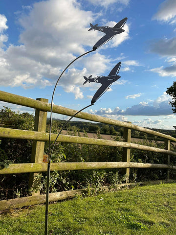 Double Spitfire Garden Art - Heritage Gardens UK Online Garden Centre