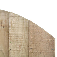 Featheredge Arch Top Wooden Gate