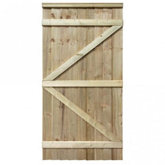 Featheredge Square Top Wooden Gate
