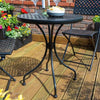 Heritage Lattice Design Bistro Set - Black - Heritage Gardens UK Online Garden Centre