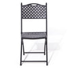 Heritage Lattice Design Bistro Set - Black - Heritage Gardens UK Online Garden Centre